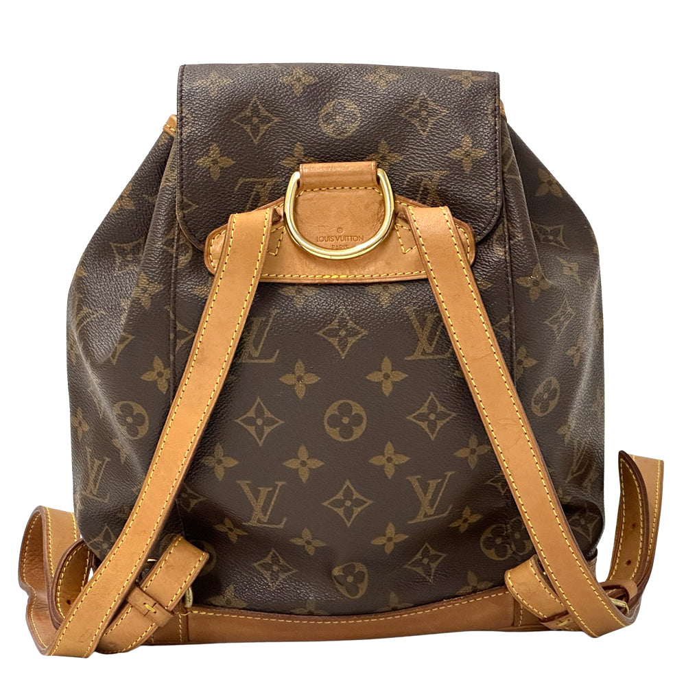 LOUIS VUITTON ルイ・ヴィトン モンスリ MM リュック モノグラム ブラウン M51136 レディース メンズ 【中古】