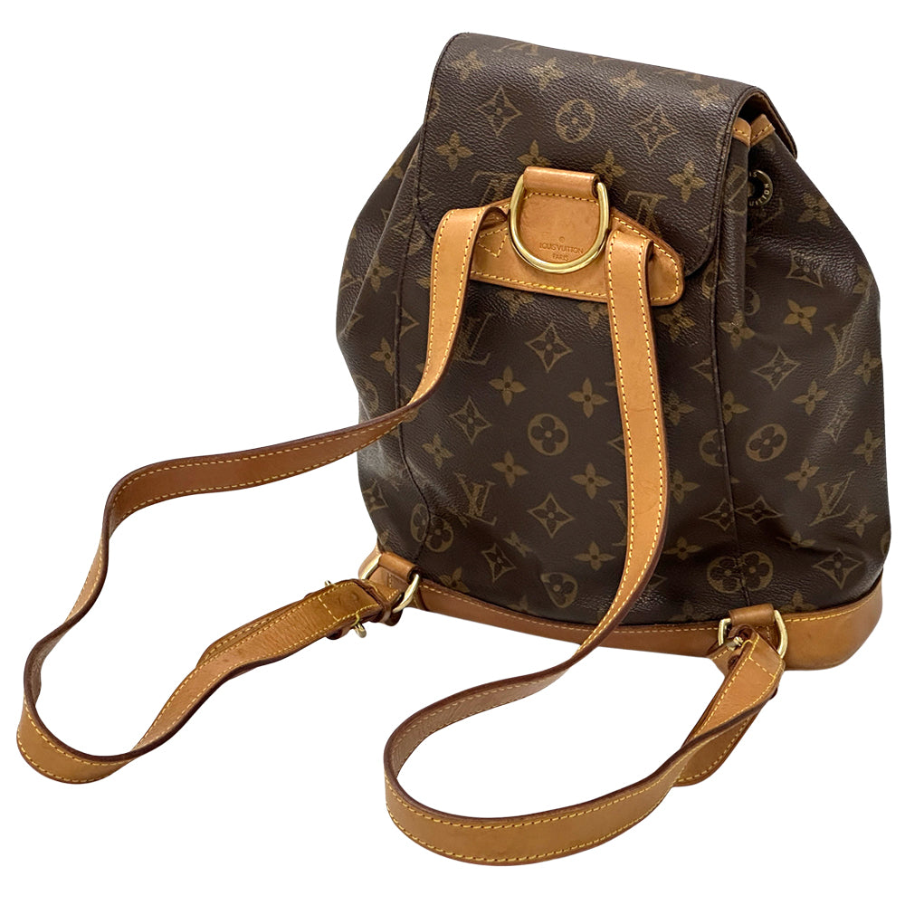 LOUIS VUITTON ルイ・ヴィトン モンスリ MM リュック モノグラム ブラウン M51136 レディース メンズ 【中古】