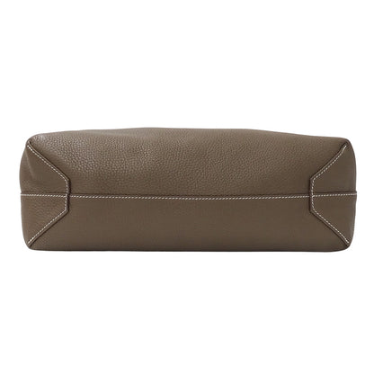HERMES エルメス ドゥブルセンス 45 トートバッグ エトゥープ ブルー トリヨンクレマンス レディース 【中古】