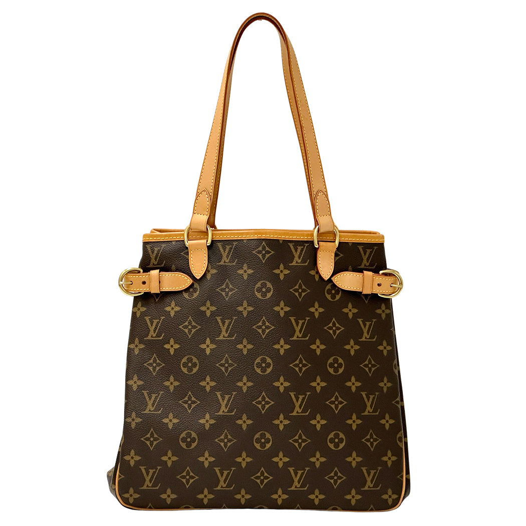 LOUIS VUITTON ルイ・ヴィトン バティニョール ヴェルティカル トートバッグ モノグラム ブラウン M51153 レディース 【中古】