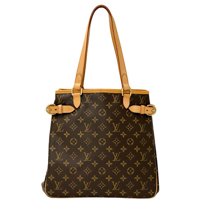 LOUIS VUITTON ルイ・ヴィトン バティニョール ヴェルティカル トートバッグ モノグラム ブラウン M51153 レディース 【中古】