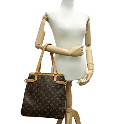 LOUIS VUITTON ルイ・ヴィトン バティニョール ヴェルティカル トートバッグ モノグラム ブラウン M51153 レディース 【中古】