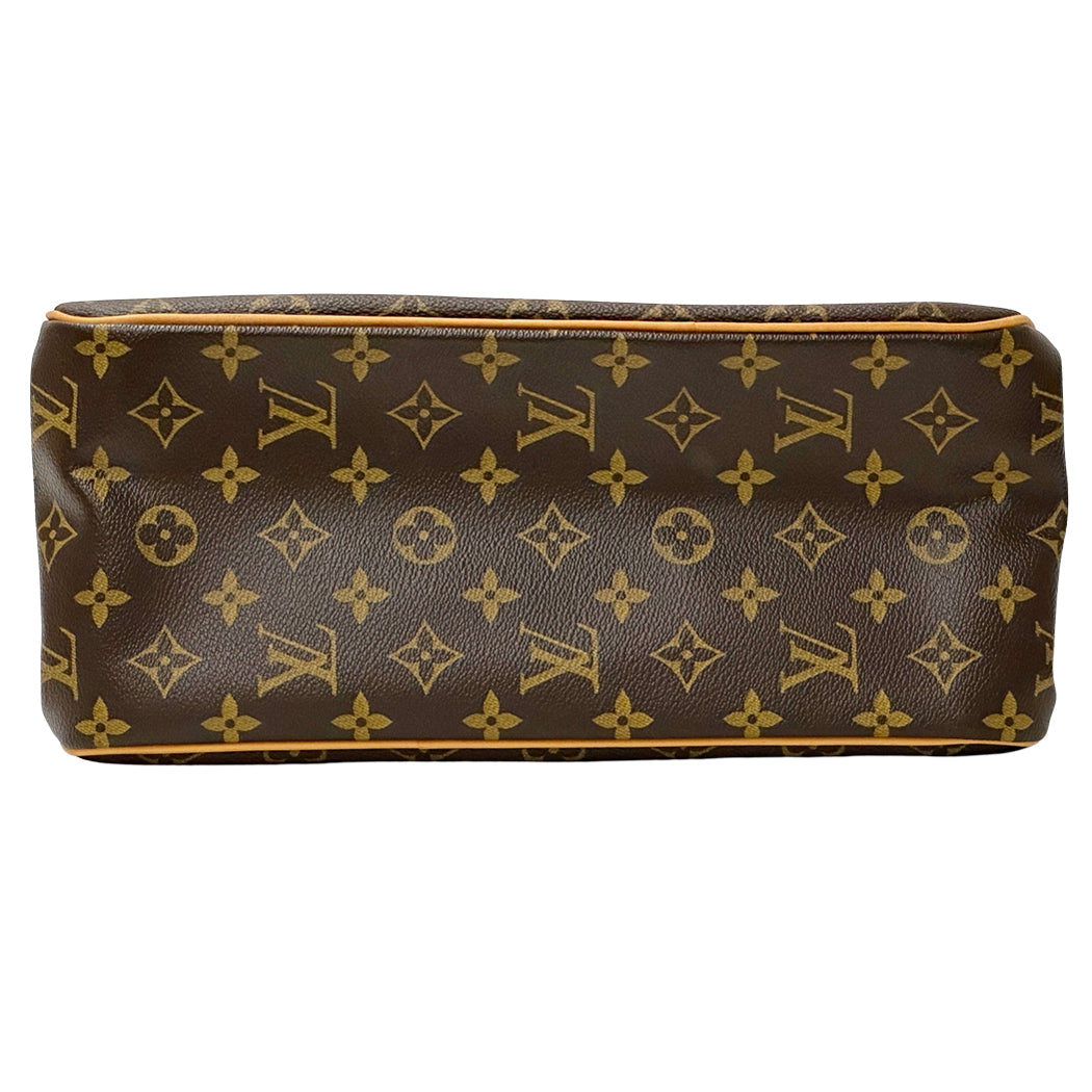 LOUIS VUITTON ルイ・ヴィトン バティニョール ヴェルティカル トートバッグ モノグラム ブラウン M51153 レディース 【中古】