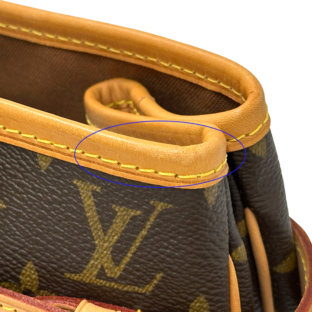 LOUIS VUITTON ルイ・ヴィトン バティニョール ヴェルティカル トートバッグ モノグラム ブラウン M51153 レディース 【中古】