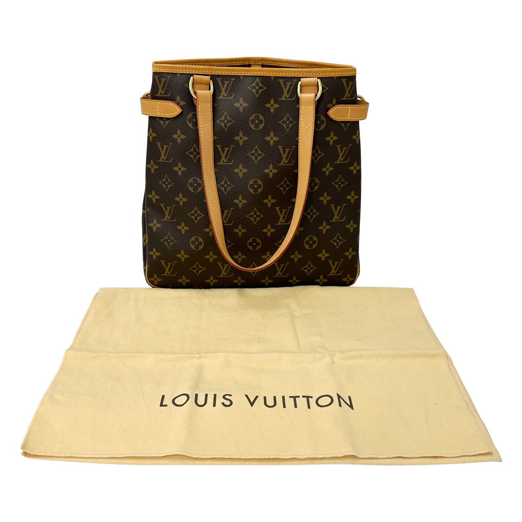 LOUIS VUITTON ルイ・ヴィトン バティニョール ヴェルティカル トートバッグ モノグラム ブラウン M51153 レディース 【中古】