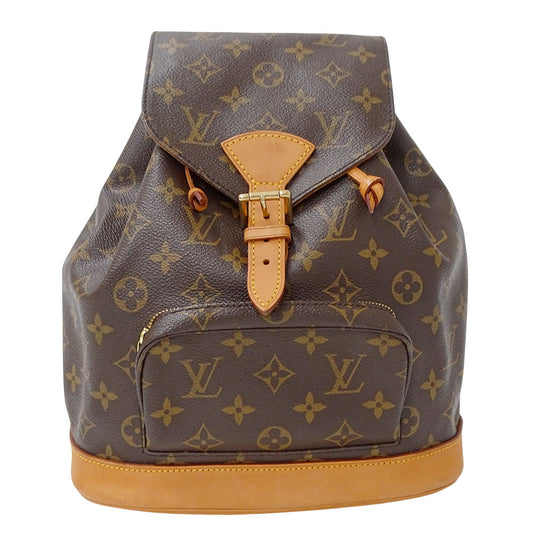 LOUIS VUITTON ルイ・ヴィトン モンスリMM リュック モノグラム ブラウン M51136 モノグラムキャンバス レディース 【中古】