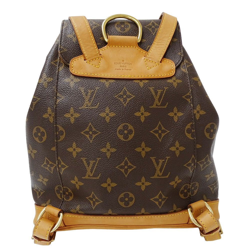LOUIS VUITTON ルイ・ヴィトン モンスリMM リュック モノグラム ブラウン M51136 モノグラムキャンバス レディース 【中古】