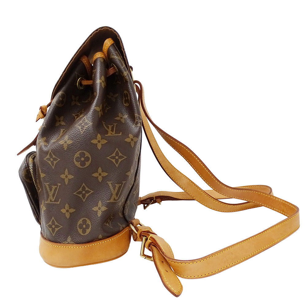 LOUIS VUITTON ルイ・ヴィトン モンスリMM リュック モノグラム ブラウン M51136 モノグラムキャンバス レディース 【中古】
