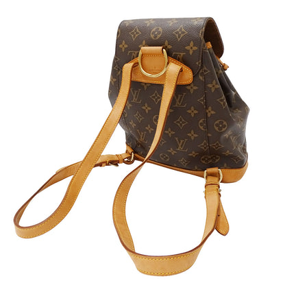 LOUIS VUITTON ルイ・ヴィトン モンスリMM リュック モノグラム ブラウン M51136 モノグラムキャンバス レディース 【中古】