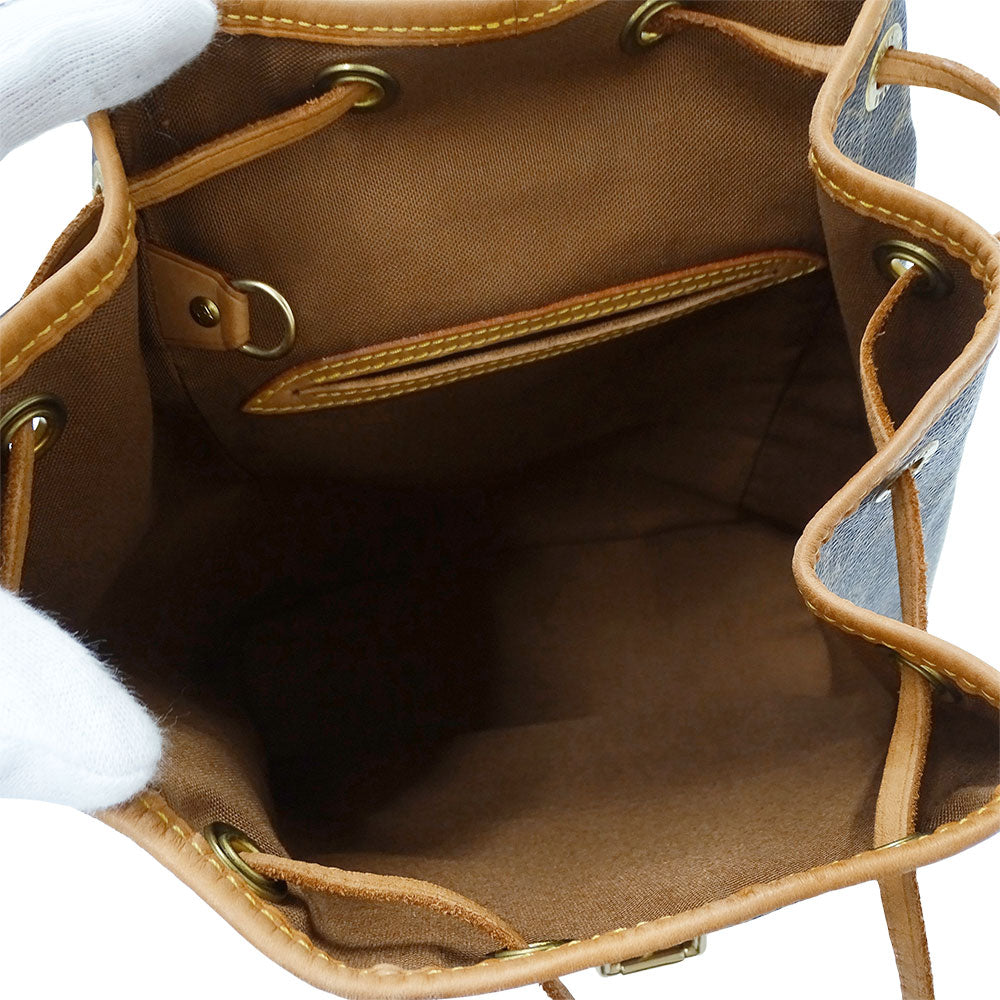 LOUIS VUITTON ルイ・ヴィトン モンスリMM リュック モノグラム ブラウン M51136 モノグラムキャンバス レディース 【中古】