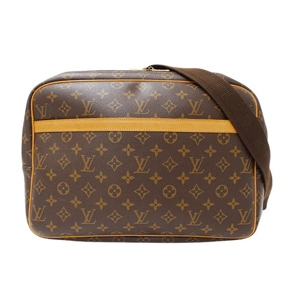 LOUIS VUITTON ルイ・ヴィトン リポーターGM ショルダーバッグ モノグラム ブラウン M45252 モノグラムキャンバス レディース メンズ 【中古】