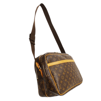 LOUIS VUITTON ルイ・ヴィトン リポーターGM ショルダーバッグ モノグラム ブラウン M45252 モノグラムキャンバス レディース メンズ 【中古】