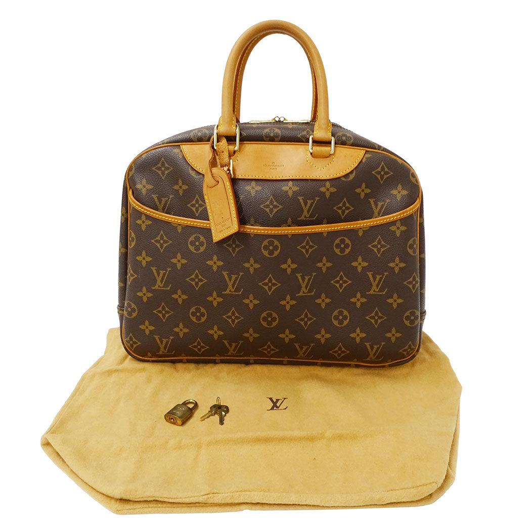 LOUIS VUITTON ルイ・ヴィトン ドーヴィル ハンドバッグ モノグラム ブラウン M47270 モノグラムキャンバス レディース 【中古】