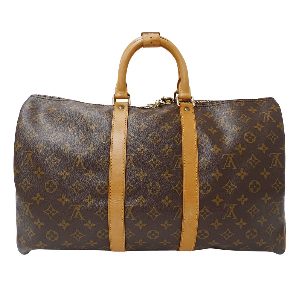 LOUIS VUITTON ルイ・ヴィトン キーポル45 ボストンバッグ ブラウン M41428 モノグラムキャンバス レディース メンズ 【中古】