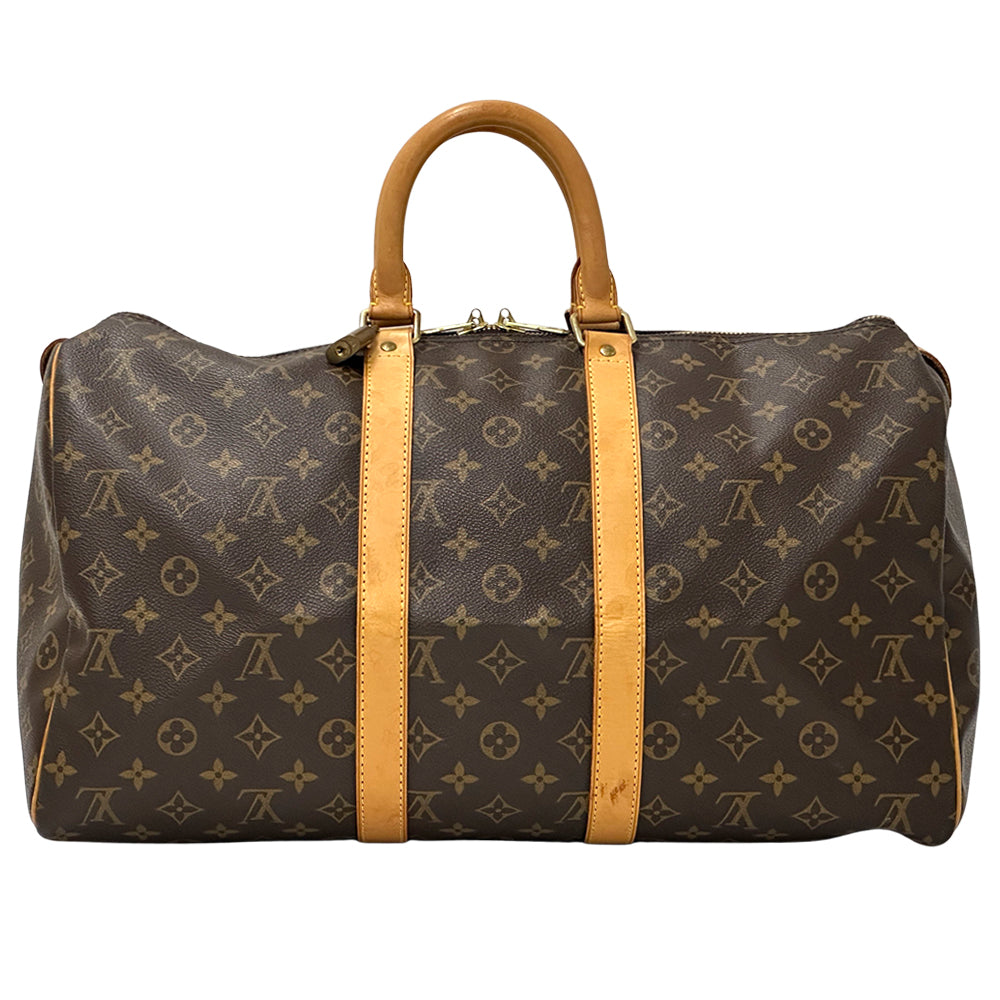 LOUIS VUITTON ルイ・ヴィトン キーポル 45 ボストンバッグ モノグラム ブラウン M41428 レディース メンズ 【中古】
