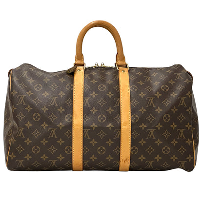 LOUIS VUITTON ルイ・ヴィトン キーポル 45 ボストンバッグ モノグラム ブラウン M41428 レディース メンズ 【中古】