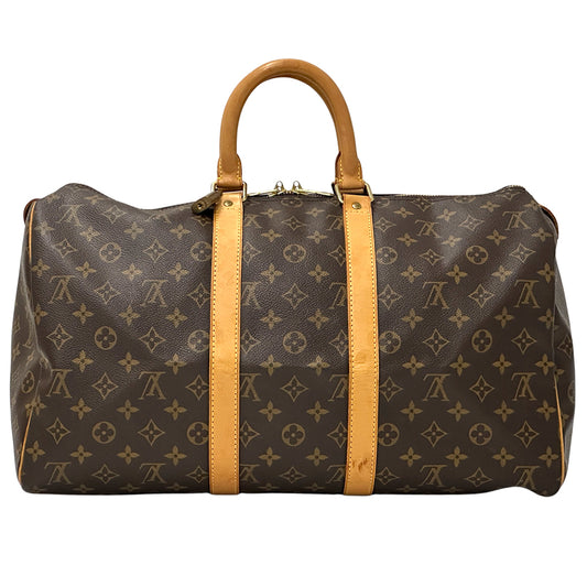 LOUIS VUITTON ルイ・ヴィトン キーポル 45 ボストンバッグ モノグラム ブラウン M41428 レディース メンズ 【中古】