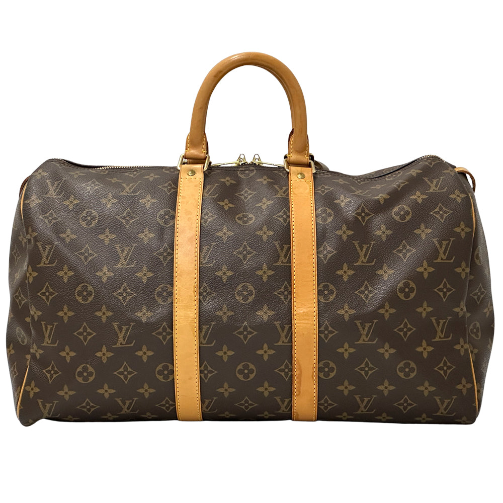 LOUIS VUITTON ルイ・ヴィトン キーポル 45 ボストンバッグ モノグラム ブラウン M41428 レディース メンズ 【中古】