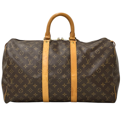 LOUIS VUITTON ルイ・ヴィトン キーポル 45 ボストンバッグ モノグラム ブラウン M41428 レディース メンズ 【中古】
