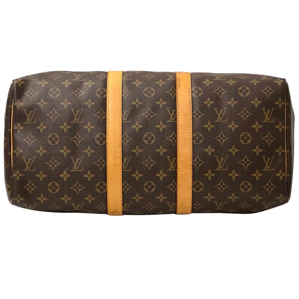 LOUIS VUITTON ルイ・ヴィトン キーポル 45 ボストンバッグ モノグラム ブラウン M41428 レディース メンズ 【中古】