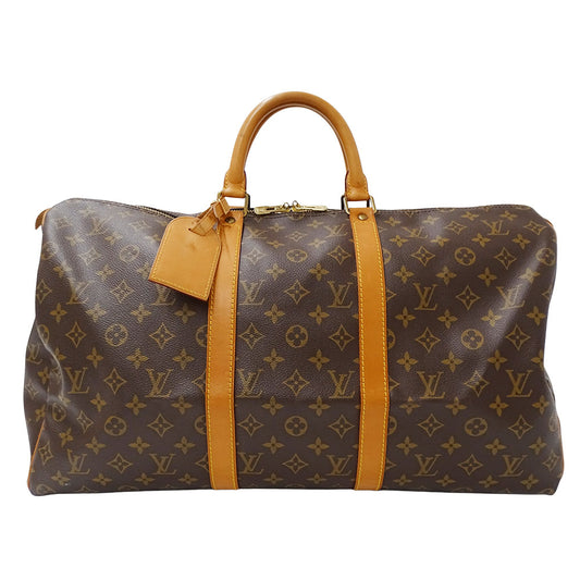 LOUIS VUITTON ルイ・ヴィトン キーポル50 ボストンバッグ モノグラム ブラウン M41426 モノグラムキャンバス レディース メンズ 【中古】