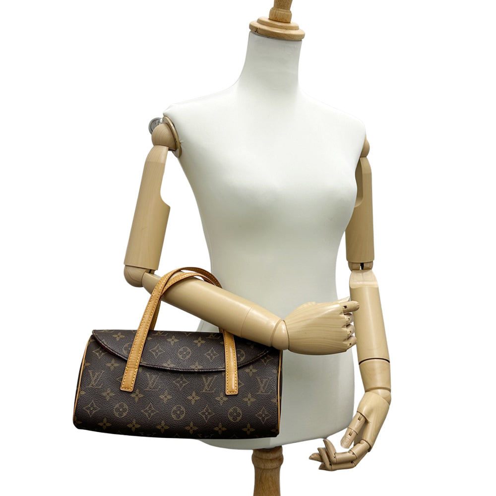 LOUIS VUITTON ルイ・ヴィトン ソナチネ ハンドバッグ モノグラム ブラウン M51902 レディース 【中古】