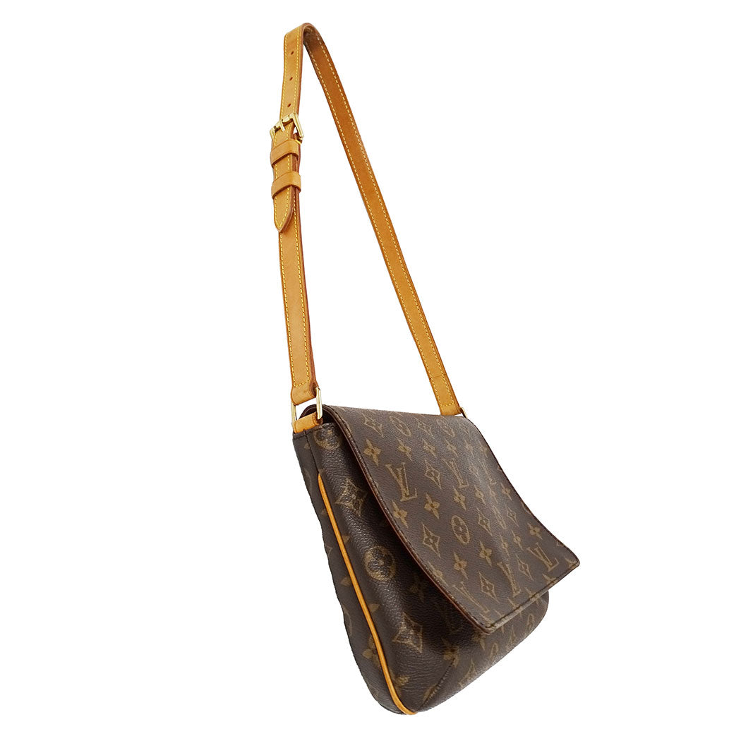 LOUIS VUITTON ルイ・ヴィトン ミュゼット・タンゴ ショート ショルダーバッグ モノグラム ブラウン M51257 モノグラムキャンバス レディース 【中古】