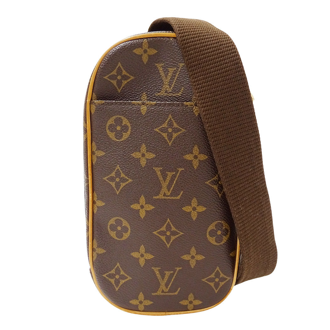 LOUIS VUITTON ルイ・ヴィトン ポシェット・ガンジュ ショルダーバッグ モノグラム ブラウン M51870 モノグラムキャンバス メンズ 【中古】