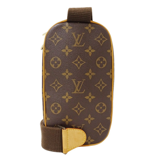 LOUIS VUITTON ルイ・ヴィトン ポシェット・ガンジュ ショルダーバッグ モノグラム ブラウン M51870 モノグラムキャンバス メンズ 【中古】