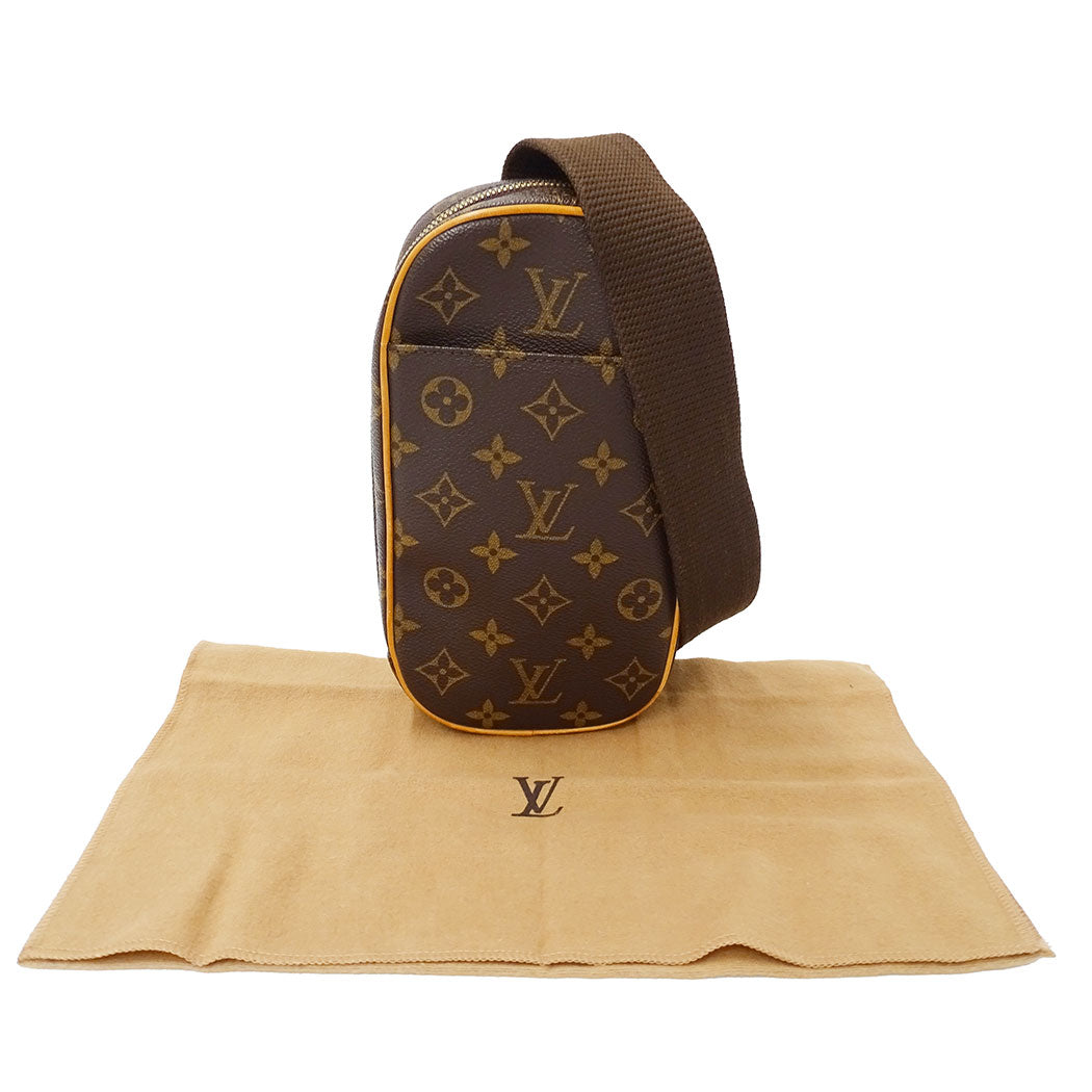 LOUIS VUITTON ルイ・ヴィトン ポシェット・ガンジュ ショルダーバッグ モノグラム ブラウン M51870 モノグラムキャンバス メンズ 【中古】