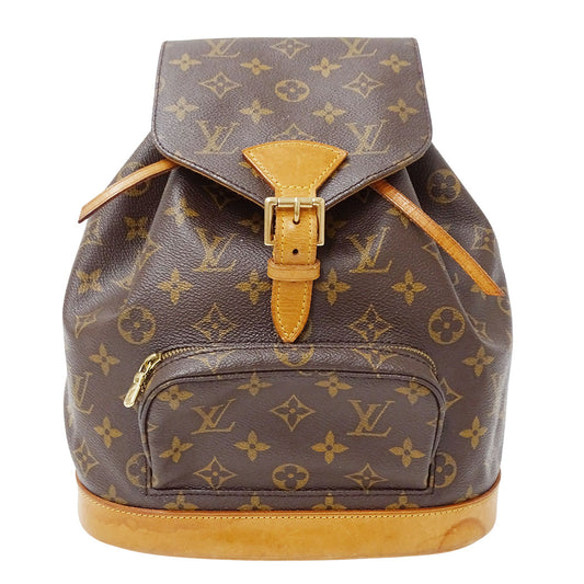 LOUIS VUITTON ルイ・ヴィトン モンスリMM リュック モノグラム ブラウン M51136 モノグラムキャンバス レディース 【中古】