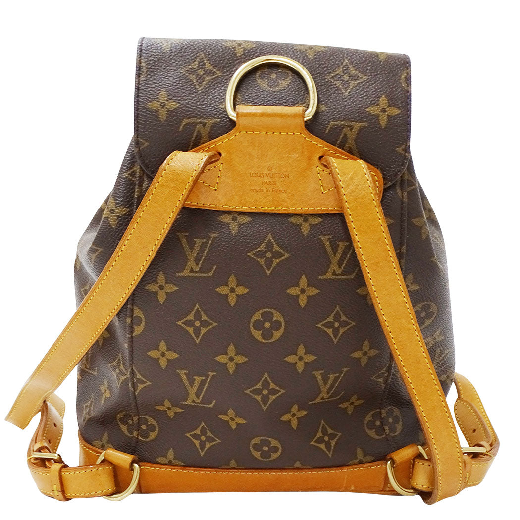 LOUIS VUITTON ルイ・ヴィトン モンスリMM リュック モノグラム ブラウン M51136 モノグラムキャンバス レディース 【中古】