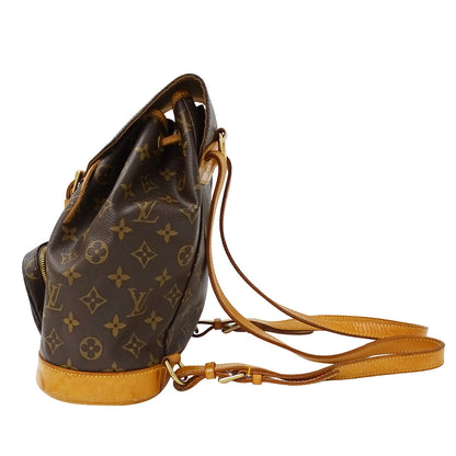 LOUIS VUITTON ルイ・ヴィトン モンスリMM リュック モノグラム ブラウン M51136 モノグラムキャンバス レディース 【中古】