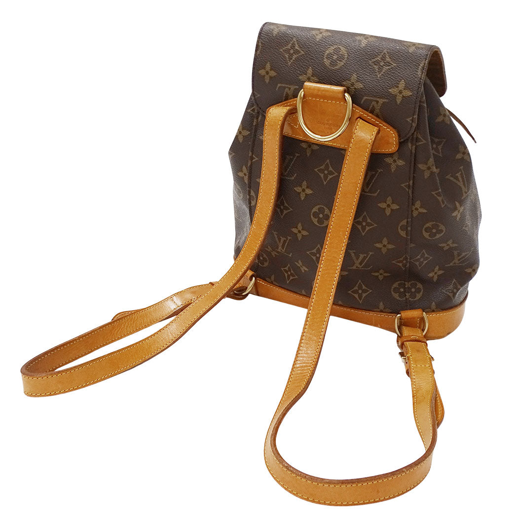 LOUIS VUITTON ルイ・ヴィトン モンスリMM リュック モノグラム ブラウン M51136 モノグラムキャンバス レディース 【中古】