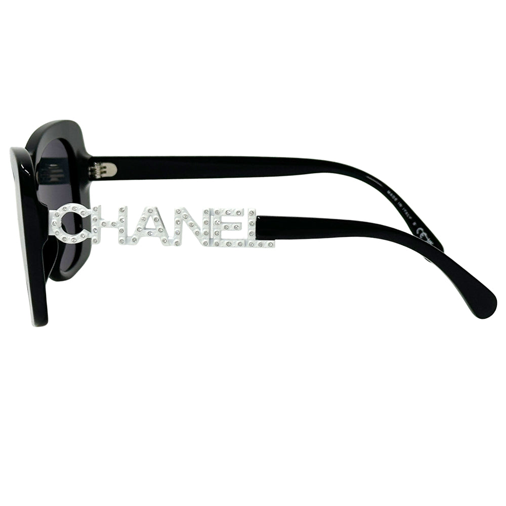 CHANEL シャネル サングラス ココマーク ブラック ホワイト 5422-B-A プラスチック レディース 【中古】