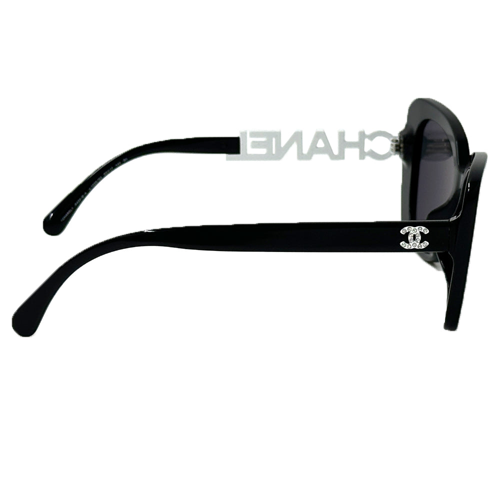 CHANEL シャネル サングラス ココマーク ブラック ホワイト 5422-B-A プラスチック レディース 【中古】