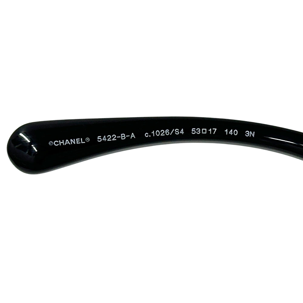 CHANEL シャネル サングラス ココマーク ブラック ホワイト 5422-B-A プラスチック レディース 【中古】