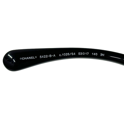 CHANEL シャネル サングラス ココマーク ブラック ホワイト 5422-B-A プラスチック レディース 【中古】