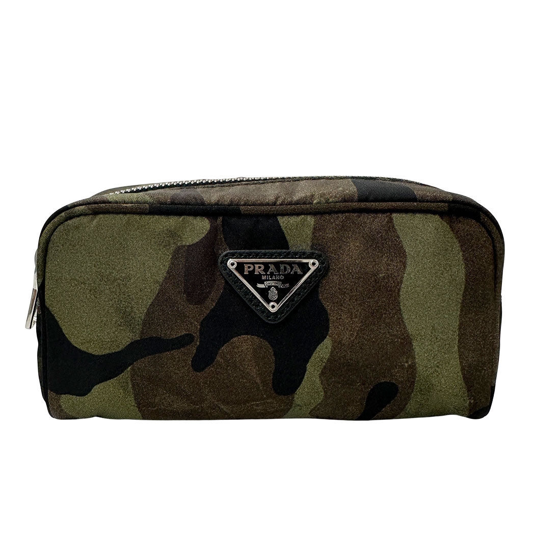 PRADA プラダ ポーチ カモフラージュ N1865 ナイロン メンズ 【中古】
