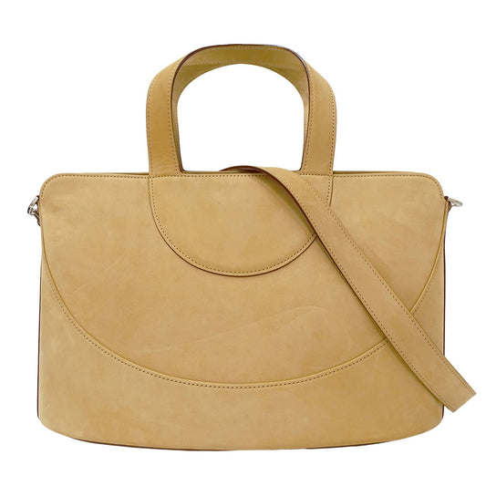 BVLGARI ブルガリ デコルテ 2wayバッグ ベージュ スエード レディース 【中古】