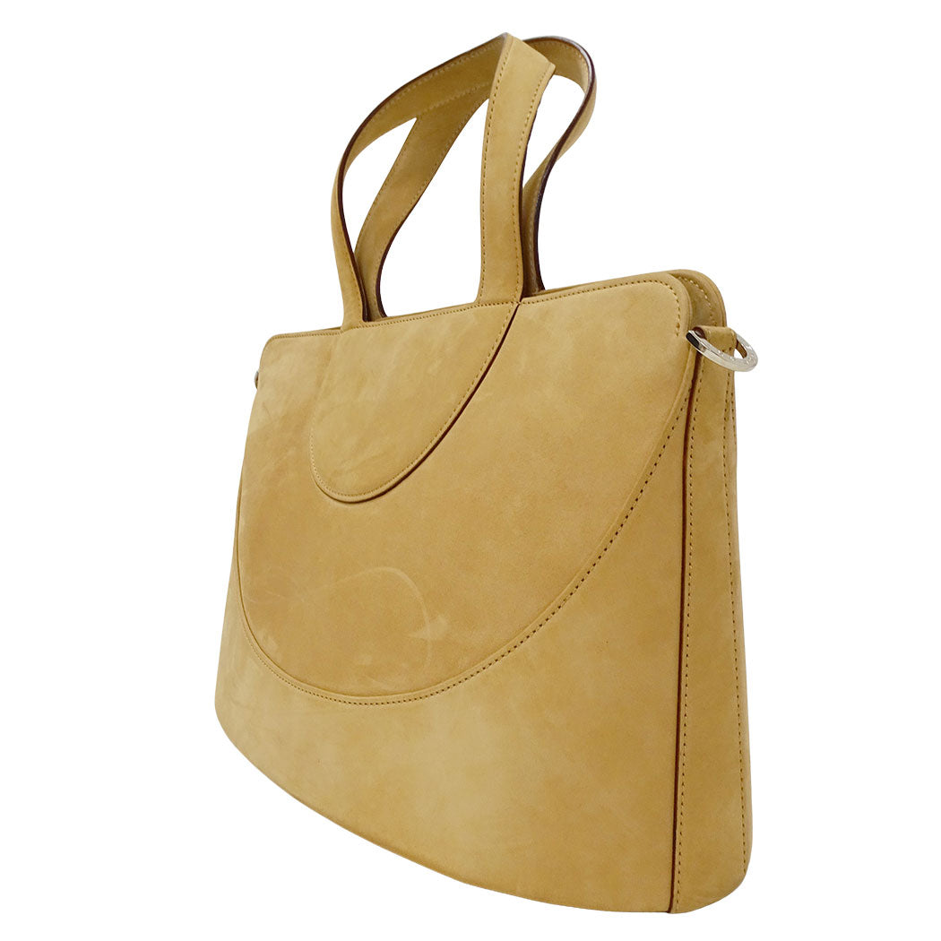 BVLGARI ブルガリ デコルテ 2wayバッグ ベージュ スエード レディース 【中古】
