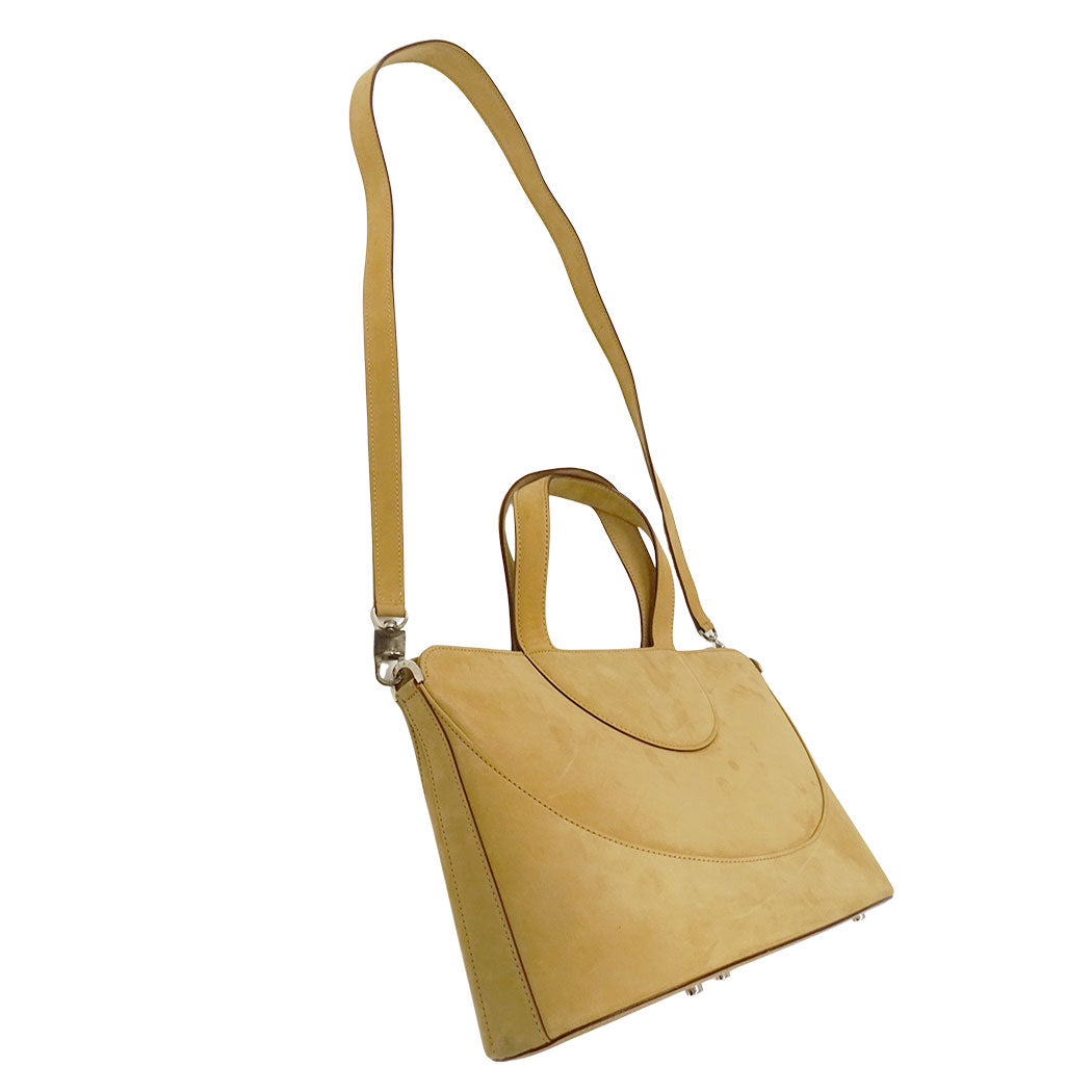 BVLGARI ブルガリ デコルテ 2wayバッグ ベージュ スエード レディース 【中古】