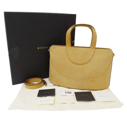 BVLGARI ブルガリ デコルテ 2wayバッグ ベージュ スエード レディース 【中古】