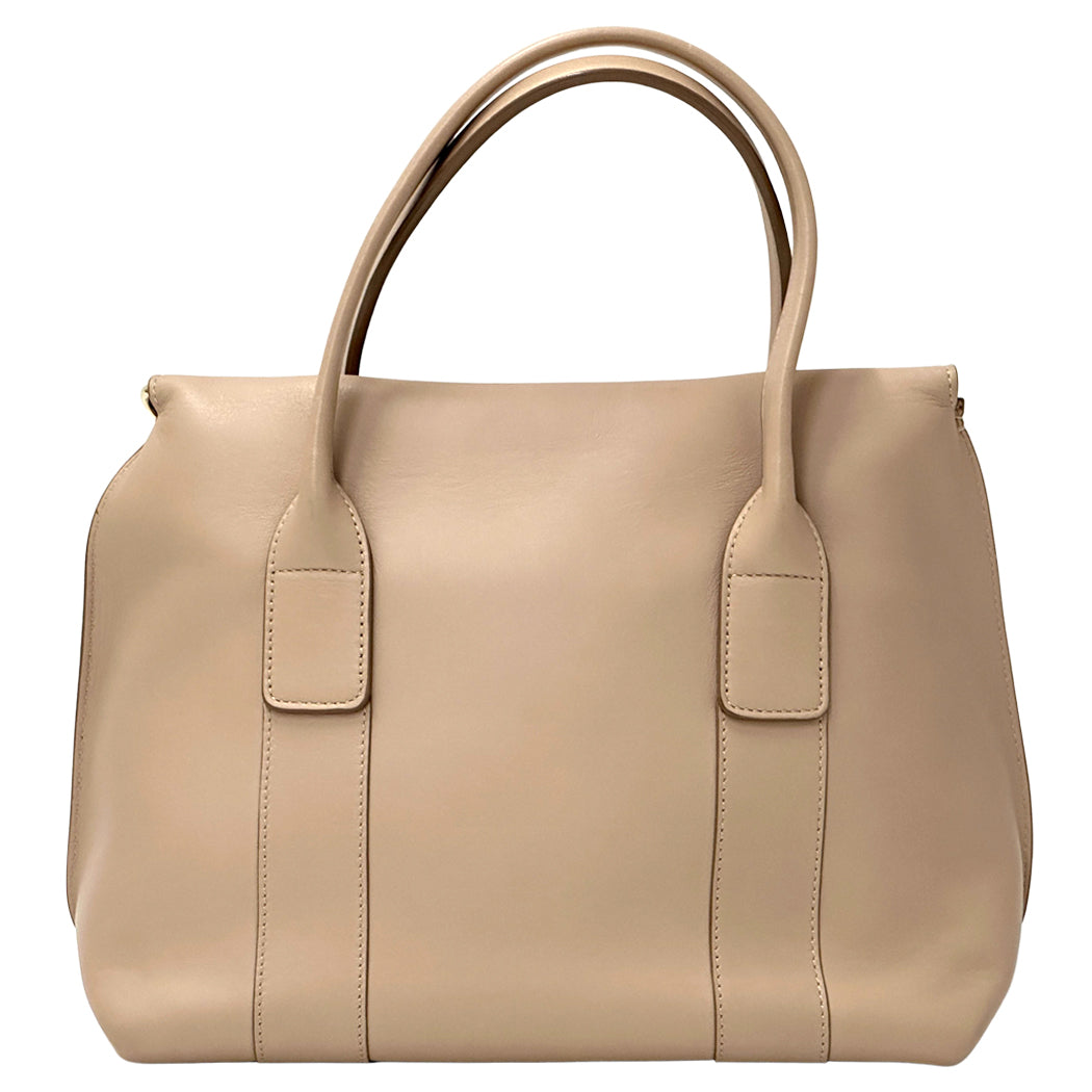 Ferragamo フェラガモ 2wayバッグ ガンチーニ ピンクベージュ レザー レディース 【中古】
