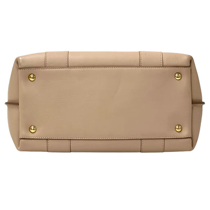 Ferragamo フェラガモ 2wayバッグ ガンチーニ ピンクベージュ レザー レディース 【中古】