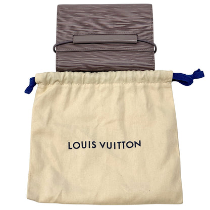 LOUIS VUITTON ルイ・ヴィトン ポルトフォイユ・エラスティック 二つ折り財布 エピ ライラック パープル M63468 エピレザー レディース メンズ 【中古】
