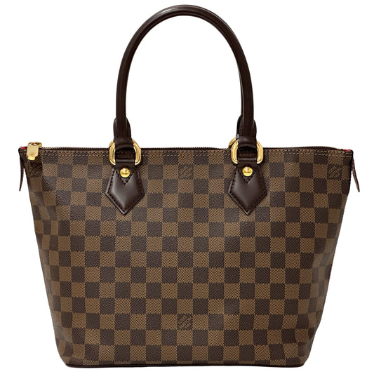 LOUIS VUITTON ルイ・ヴィトン サレヤ PM トートバッグ ダミエ エベヌ ブラウン N51183 レディース 【中古】