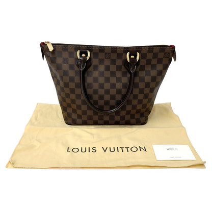 LOUIS VUITTON ルイ・ヴィトン サレヤ PM トートバッグ ダミエ エベヌ ブラウン N51183 レディース 【中古】