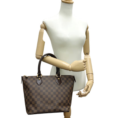 LOUIS VUITTON ルイ・ヴィトン サレヤ PM トートバッグ ダミエ エベヌ ブラウン N51183 レディース 【中古】