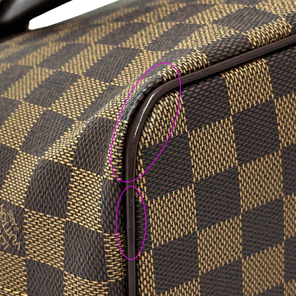 LOUIS VUITTON ルイ・ヴィトン サレヤ PM トートバッグ ダミエ エベヌ ブラウン N51183 レディース 【中古】